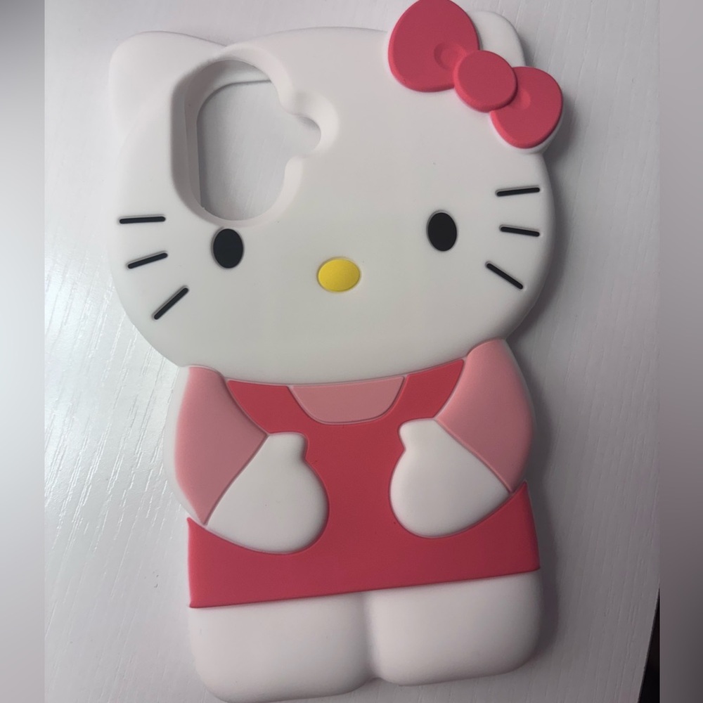Hello Kitty Pink and White Silicone Character Phone Case